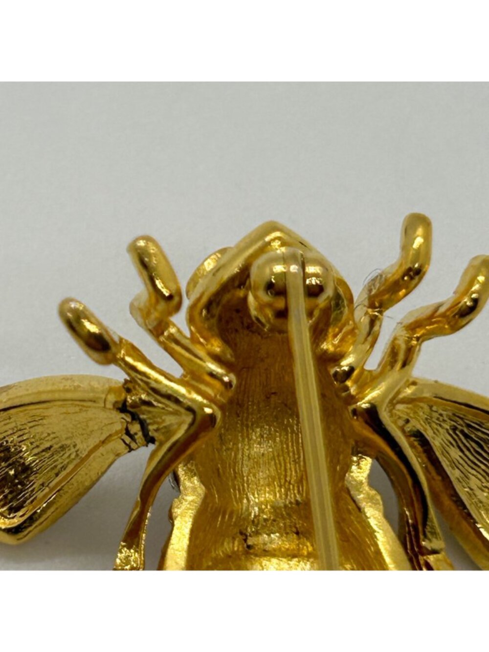 Joan Rivers Patriotic Bee Brooch Stats and Stripes Red White Blue Enamel America - Picture 9 of 12